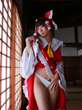 [Cosplay] Reimu Hakurei with dildo and toys - Touhou Project Cosplay(14)